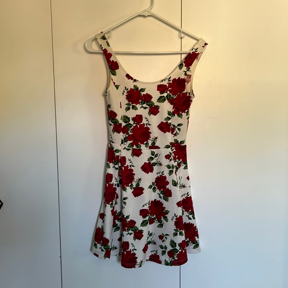 Divided size four rose dress